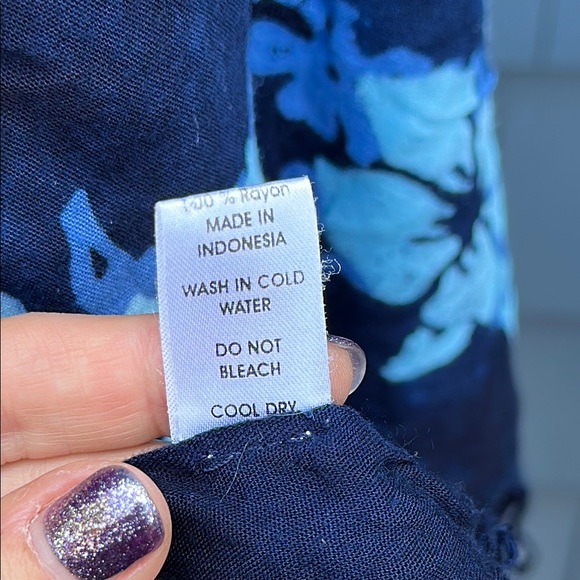 Tropical Blue Sarong Swim Cover-Up - Picture 10 of 11